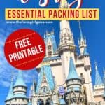 Heading to Walt Disney World Soon. Pack more fun and print this Essential Walt Disney World Packing List so you don't forget any of the Disney Packing essentials! Plan your perfect Disney World Vacation with these helpful Disney vacation tips. Print out this free Disney Packing List before you leave. #disneyworld #disneypackinglist #disneyhacks #disneytrip