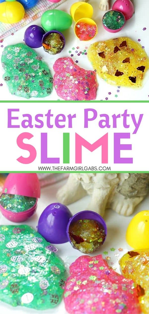 Easter Egg Glitter Slime - The Farm Girl Gabs®