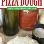 Make any night pizza night! With a few simple ingredients, this Best homemade Pizza Dough recipe is perfect for a tasty homemade pizza dinner at home. #pizzadough #pizzarecipe