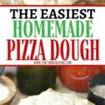 Make any night pizza night! With a few simple ingredients, this Best homemade Pizza Dough recipe is perfect for a tasty homemade pizza dinner at home. #pizzadough #pizzarecipe