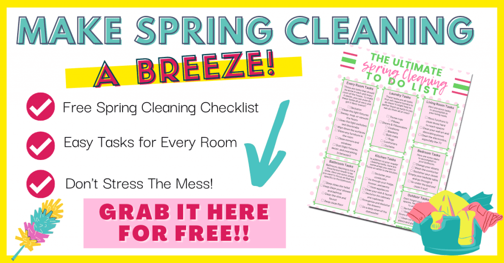 free printable spring cleaning checklist