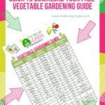 Get Your Garden Growing this summer with this Printable Vegetable Gardening Guide. This free gardening guide will help guide you in planting a spring garden.