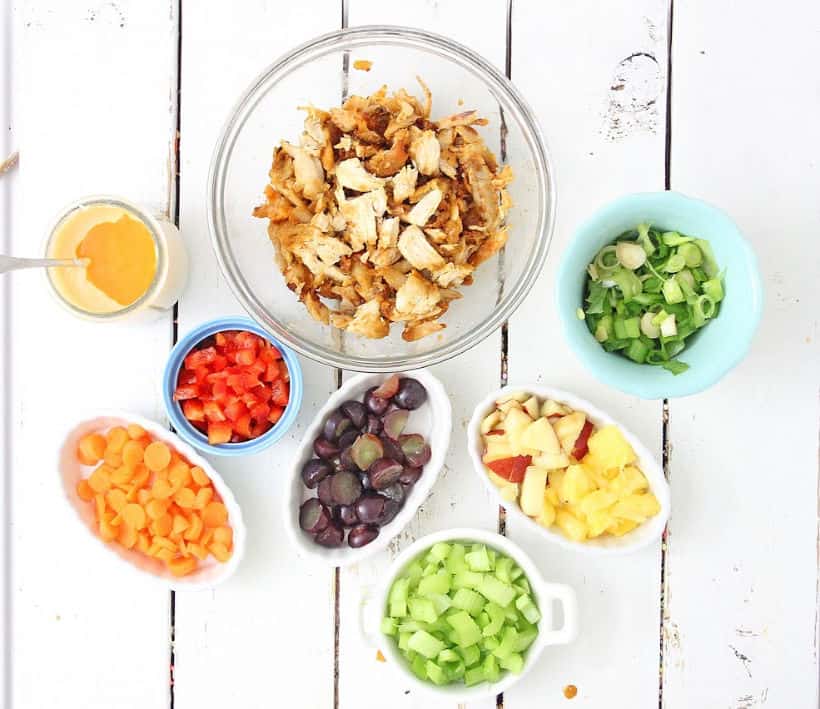This buffalo chicken salad sandwich is so tasty! Packed with chicken fruit and veggies, It's the perfect sweet and spicy sandwich recipe for lunch or dinner.