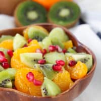 Kiwi Fruit Salad With Honey Citrus Dressing