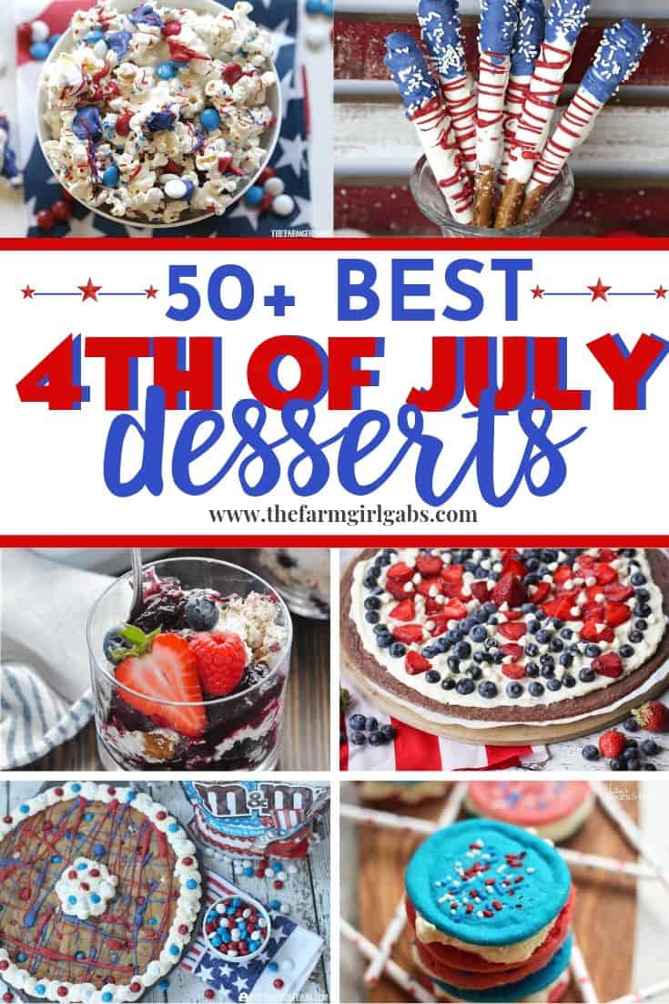No patriotic celebration is complete without an easy dessert recipe. If you are celebrating the 4th of July or Memorial, be sure to make one of these delicious red, white and blue dessert recipes.