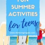 Keep your teenagers busy this summer with some creative activities. The Fun Summer Activities For Teens are great ways to keep them entertained all summer long. #teenagers #summeractivites #parentingteenagers #teenagers
