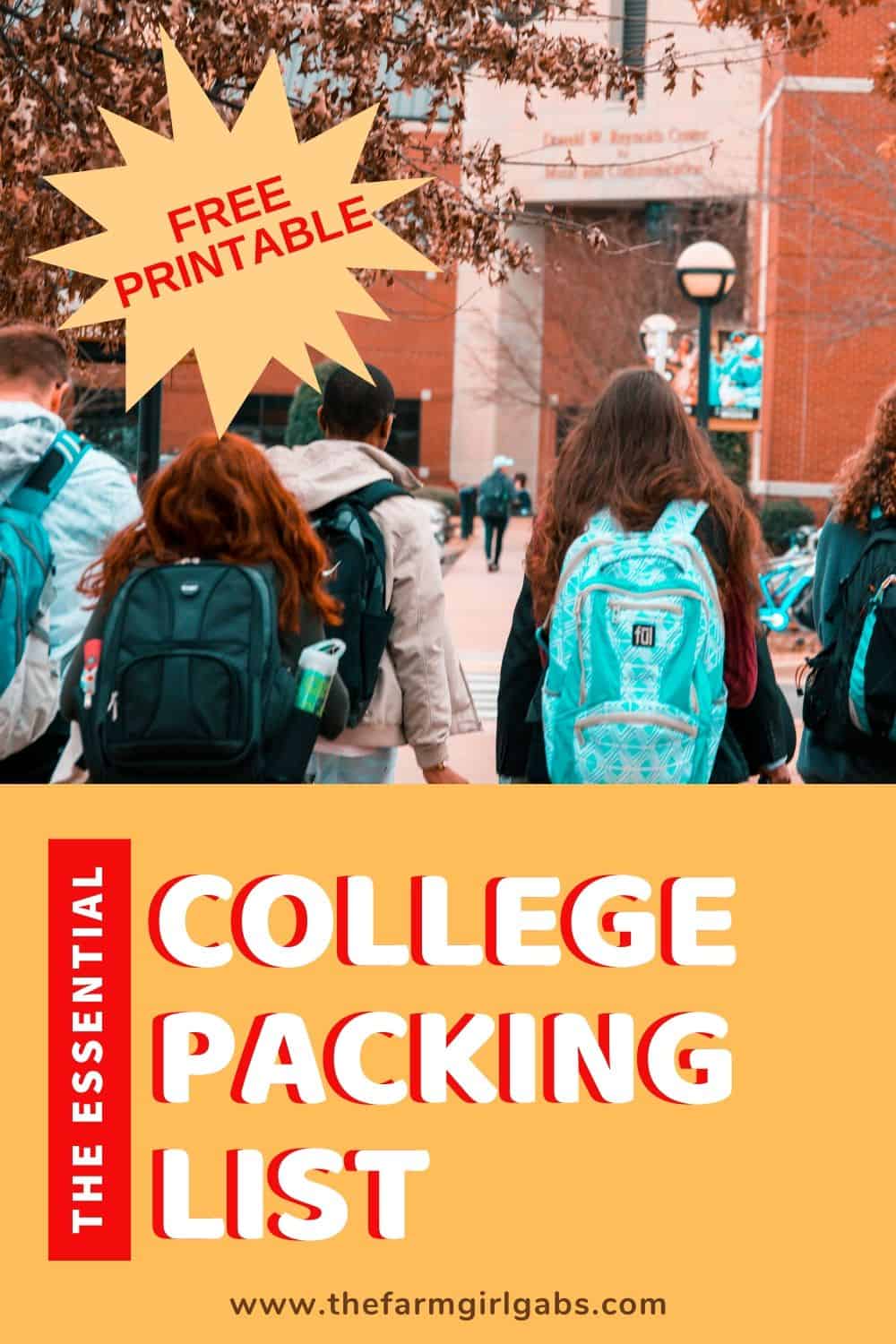 The Essential College Packing List - The Farm Girl Gabs®