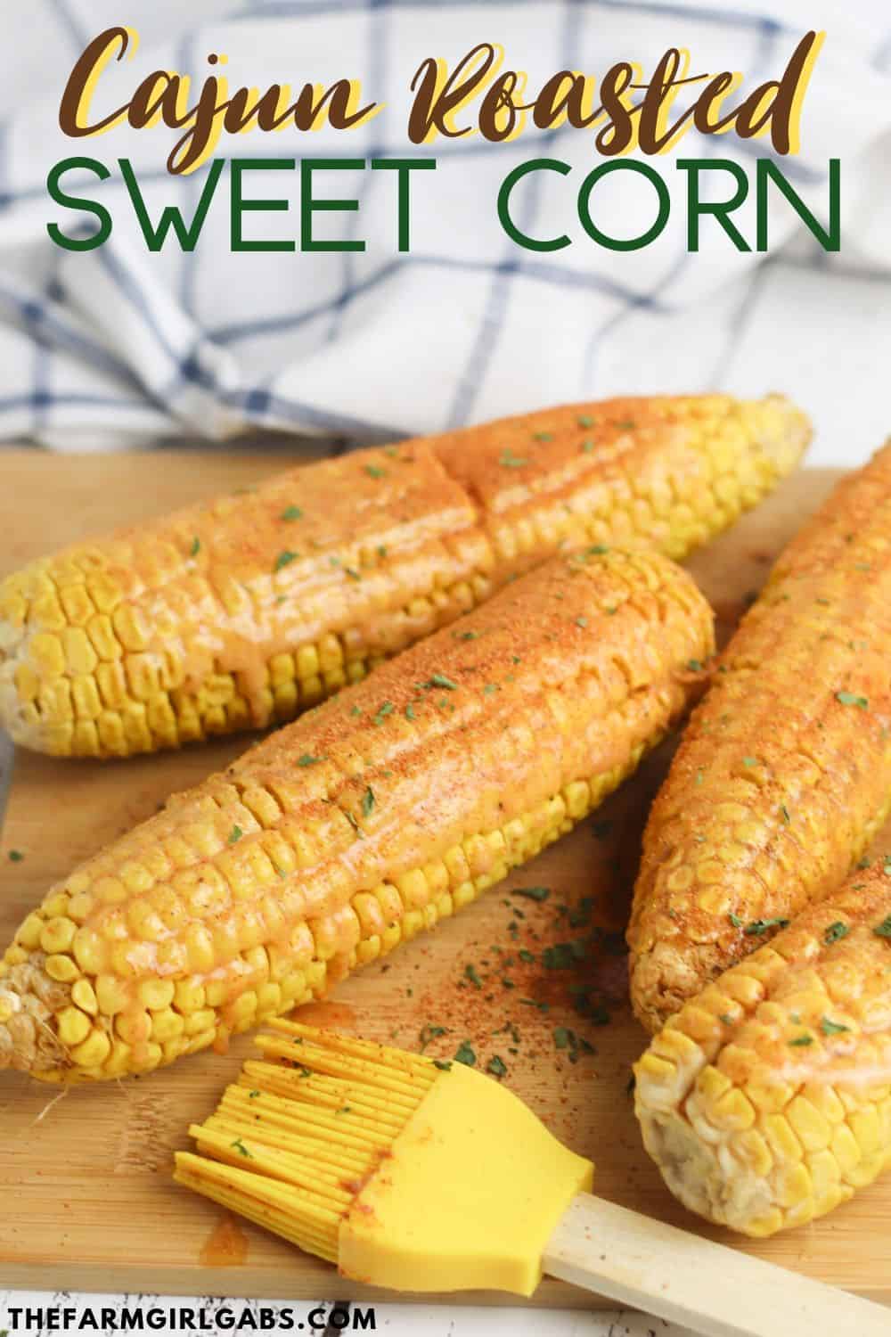 Summer calls for corn on the cob. Spice up your corn with this tasty Cajun roasted corn recipe. This easy corn ecipe is perfect for any summer BBQ. #Corn #CornRecipe #SummerRecipe #BBQ