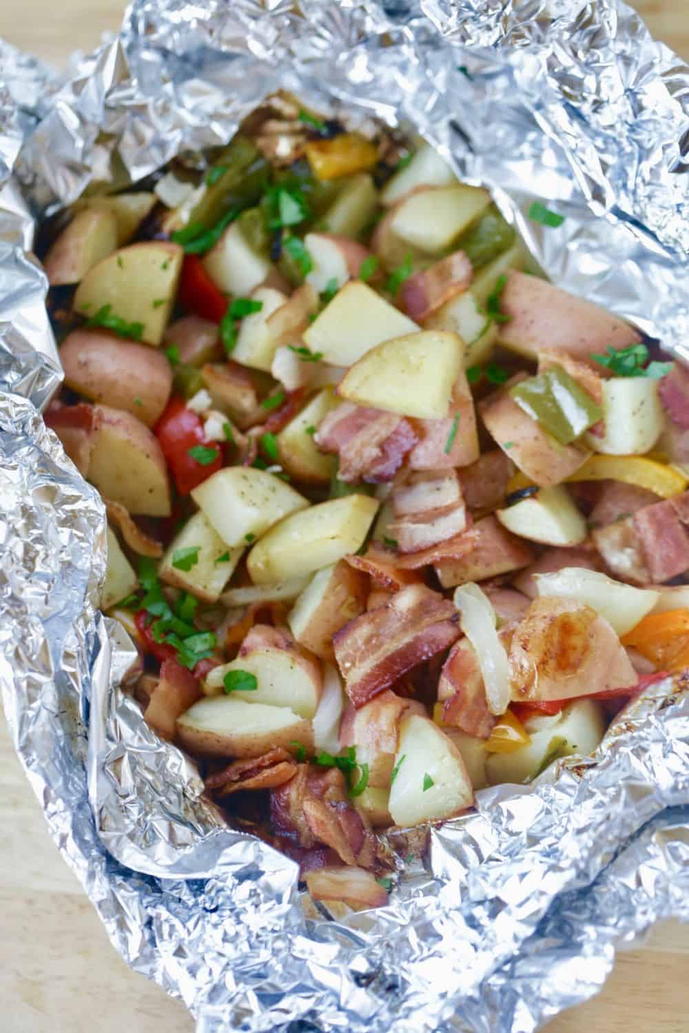 Potato And Bacon Foil Packets - The Farm Girl Gabs®