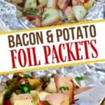 Fire up the grill and make this Potato And Bacon Foil Packets recipe. This easy grilled side dish is a perfect summer recipe or camping recipe. And it has bacon in it!