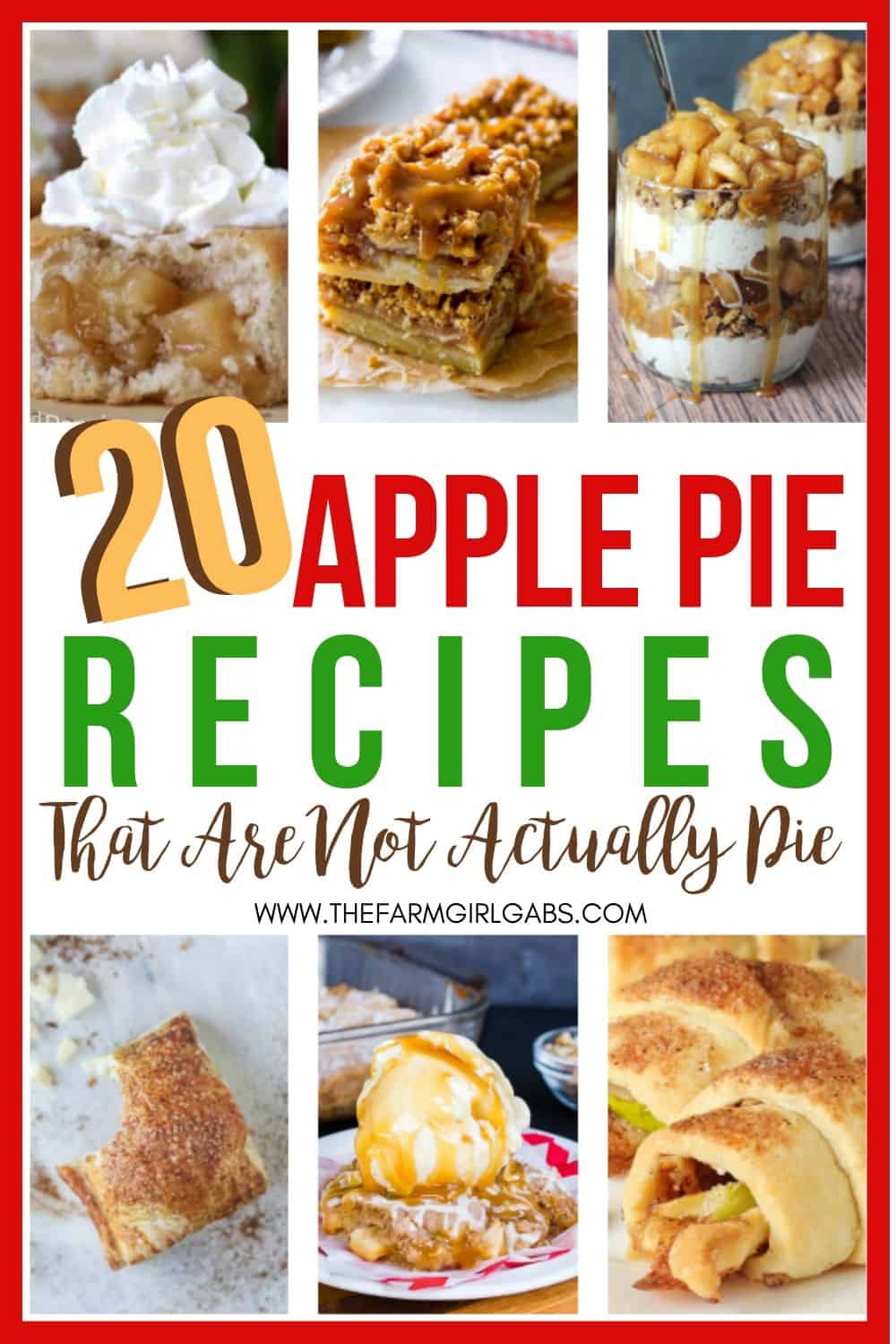 Celebrate fall's favorite fruit with these Apple Pie Desserts That Aren't Actually Pie. Try one of these delicious apple recipes instead of a traditional apple pie. #appledesserts #fallrecipe #applepie