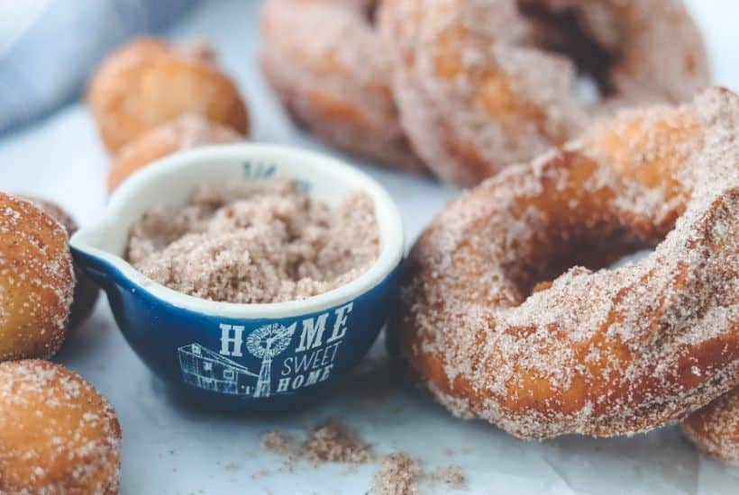 There is no denying it, these melt in your mouth no-yeast Cinnamon Sugar Donuts will satisfy everyone's sweet tooth. Made with an easy cake batter, this classic donut recipe is a real winner.