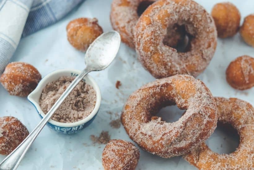 There is no denying it, these melt in your mouth no-yeast Cinnamon Sugar Donuts will satisfy everyone's sweet tooth. Made with an easy cake batter, this classic donut recipe is a real winner.
