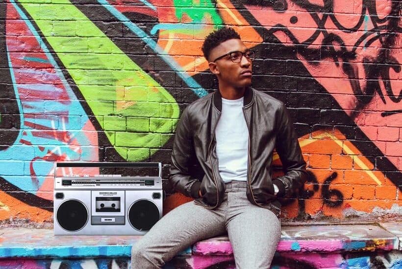 old school. boombox, 80s