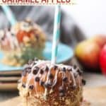 Nothing says fall like crisp apples. Add a sweet twist to your apples with this easy and delicious Homemade Caramel Apples recipe. This is a fun fall apple dessert to decorate and eat! These yummy apple snacks will be a hit, #applerecipe #caramelapples #candyapples #falldessert