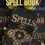 Cast a spell on your friends and family this Halloween. Create your own Halloween Spellbook with this easy craft tutorial. This Halloween craft is spellbinding! #halloweencraft #hocuspocus #halloweendecor