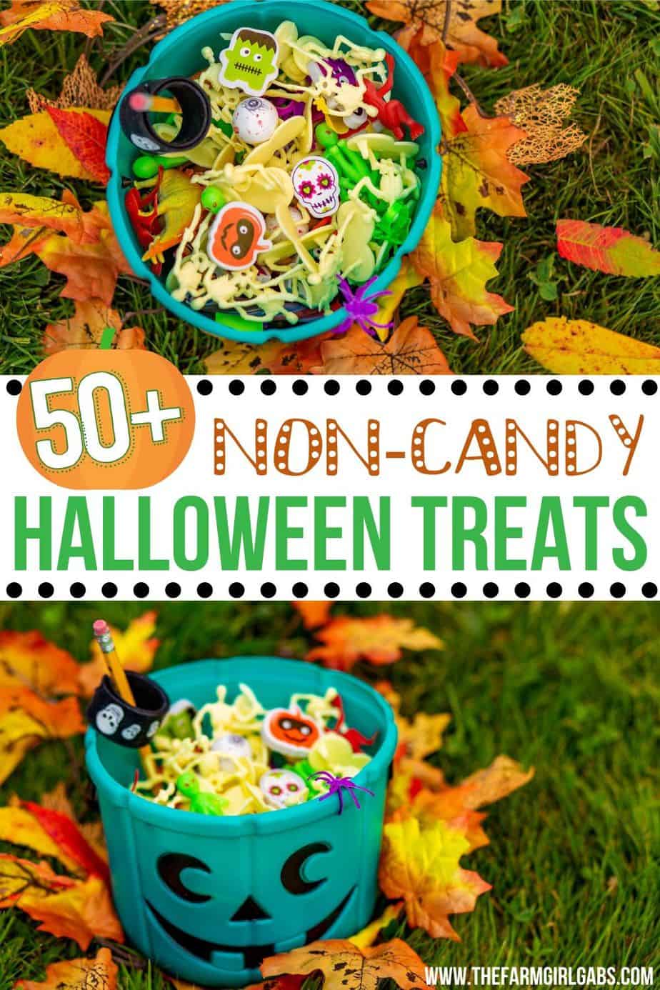 Skip the candy this Halloween! Here are some Non-Candy Halloween Treats you can hand out to trick or treaters instead. #Halloweentreats #noncandytreats #tealpumpkinproject