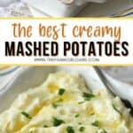 Mashed potatoes are the perfect side dish for meat or poultry. This easy recipe is creamy, buttery and oh so good. This mashed potatoes recipe is a great Thanksgiving side dish too. Super easy and even has a secret ingredient to make this potato recipe extra creamy. Your family will definitely want seconds. Try this easy potato recipe. It is an easy side dish recipe.