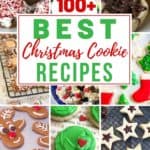This ultimate collection of the best Christmas cookies has something for everyone. Here, you will find a delicious selection of no-bake cookies, rolled cookies, drop cookies and more! #christmascookies #holidaybaking #cookierecipe