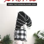 Gnomes are so popular right now. Celebrate the season with this DIY Buffalo Check Christmas Gnome is a fun Christmas craft you can make yourself.
