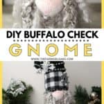 Gnomes are so popular right now. Celebrate the season with this DIY Buffalo Check Christmas Gnome is a fun Christmas craft you can make yourself.