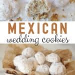 Whether you call them Mexican Wedding Cookies, Russian Tea Cakes or Snowball Cookies, these delicate buttery cookies, rolled in powdered sugar (with many different names) are a staple each year at Christmas. This easy 6-ingredient Christmas cookie is versatile too. Change up the flavoring or add-in ingredients and create a whole new cookie recipe. #mexicanweddingcookies #ChristmasCookies #cookierecipe #RussianTeaCakes
