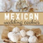 Whether you call them Mexican Wedding Cookies, Russian Tea Cakes or Snowball Cookies, these delicate buttery cookies, rolled in powdered sugar (with many different names) are a staple each year at Christmas. This easy 6-ingredient Christmas cookie is versatile too. Change up the flavoring or add-in ingredients and create a whole new cookie recipe. #mexicanweddingcookies #ChristmasCookies #cookierecipe #RussianTeaCakes