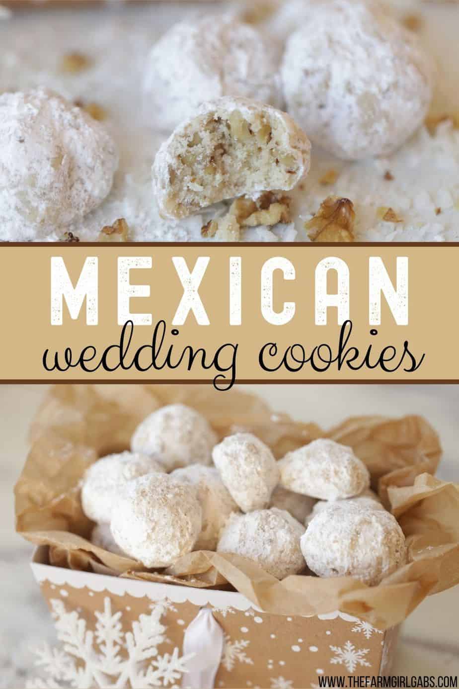 Whether you call them Mexican Wedding Cookies, Russian Tea Cakes or Snowball Cookies, these delicate buttery cookies, rolled in powdered sugar (with many different names) are a staple each year at Christmas. This easy 6-ingredient Christmas cookie is versatile too. Change up the flavoring or add-in ingredients and create a whole new cookie recipe. #mexicanweddingcookies #ChristmasCookies #cookierecipe #RussianTeaCakes