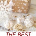 Whether you call them Mexican Wedding Cookies, Russian Tea Cakes or Snowball Cookies, these delicate buttery cookies, rolled in powdered sugar (with many different names) are a staple each year at Christmas. This easy 6-ingredient Christmas cookie is versatile too. Change up the flavoring or add-in ingredients and create a whole new cookie recipe.