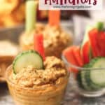 Add a delicious fall twist to a traditional hummus recipe. This Sweet Potato Hummus recipe is a tasty appetizer or snack. #hummus #easyappetizer #sweetpotatorecipe