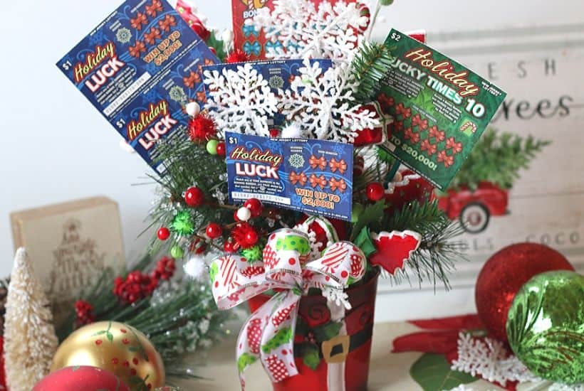 New Jersey Lottery Scratch Offs Christmas Arrangement The