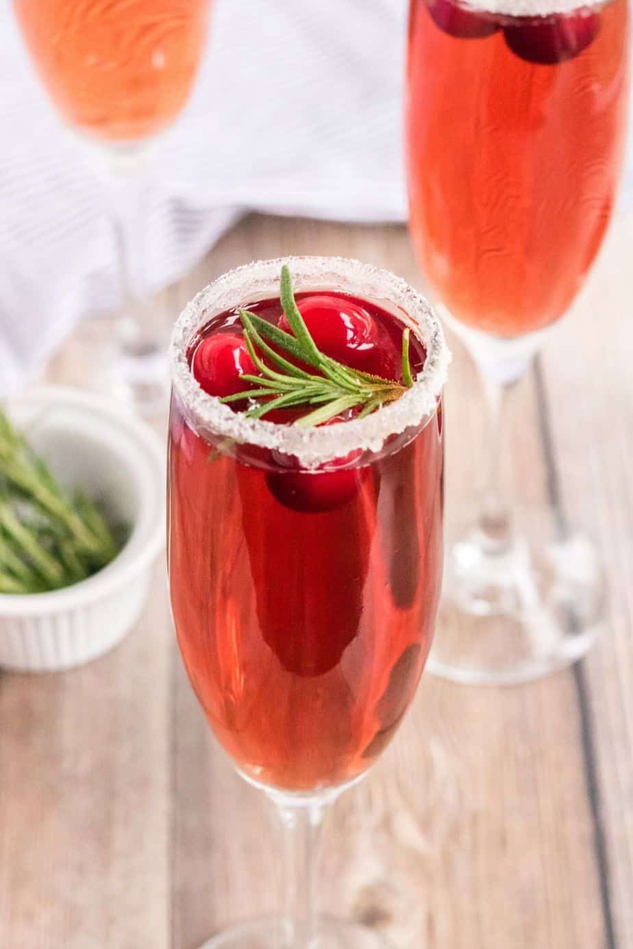 Holiday Mimosa (cranberry & rosemary) Instant Cocktail – Meliora Forever