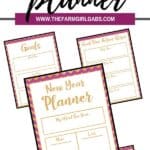 Set some goals for yourself this year. Download this free printable New Year Goal Planner to help you track and achieve success this year. #goalplanner #newyearplanner