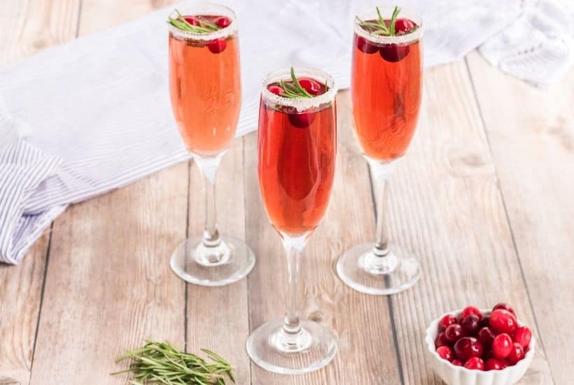 Toast the holiday season with this refreshing Cranberry Mimosa. This seasonal drink is perfect to serve at Thanksgiving, Christmas or to ring in the New Year.