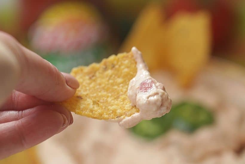 Three cheers for football food! This easy Salsa Dip recipe uses only two ingredients and takes 15 minutes to make…tops! Add this delicious cream cheese dip recipe to your homegating or tailgating menu. It’s the perfect game day recipe your family and friends will enjoy. This easy party dip is the real winner. (Ad) Find @PaceSalsa at @Walmart. #EntertainingWithPace #footballfood #gameday #tailgaterecipe #homegating #easypartyidea