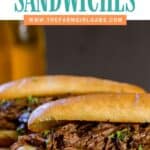 Easy Crock Pot French Dip Sandwiches