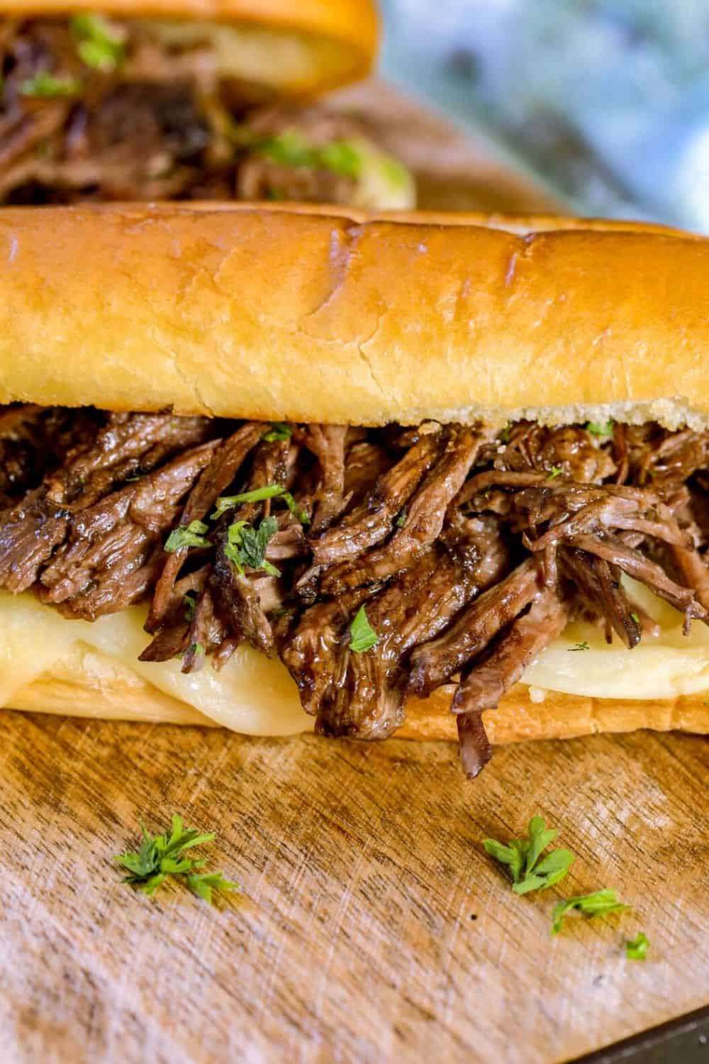 Easy Crock Pot French Dip Sandwiches The Farm Girl Gabs®