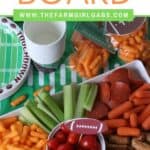 Score big at your game day party with this easy Football Party Snack Tray. This football party snack idea will have your guest cheering for more! Herr’s Mini Cheese puffs add an extra cheesy crunch to this easy football snack idea. Learn how to create your own grazing board or charcuterie board for your next game day party. #Ad #footballpartyidea #snackrecipe #partyideas #gamedayparty