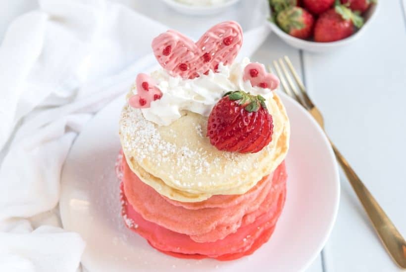 Pink Ombre Pancakes