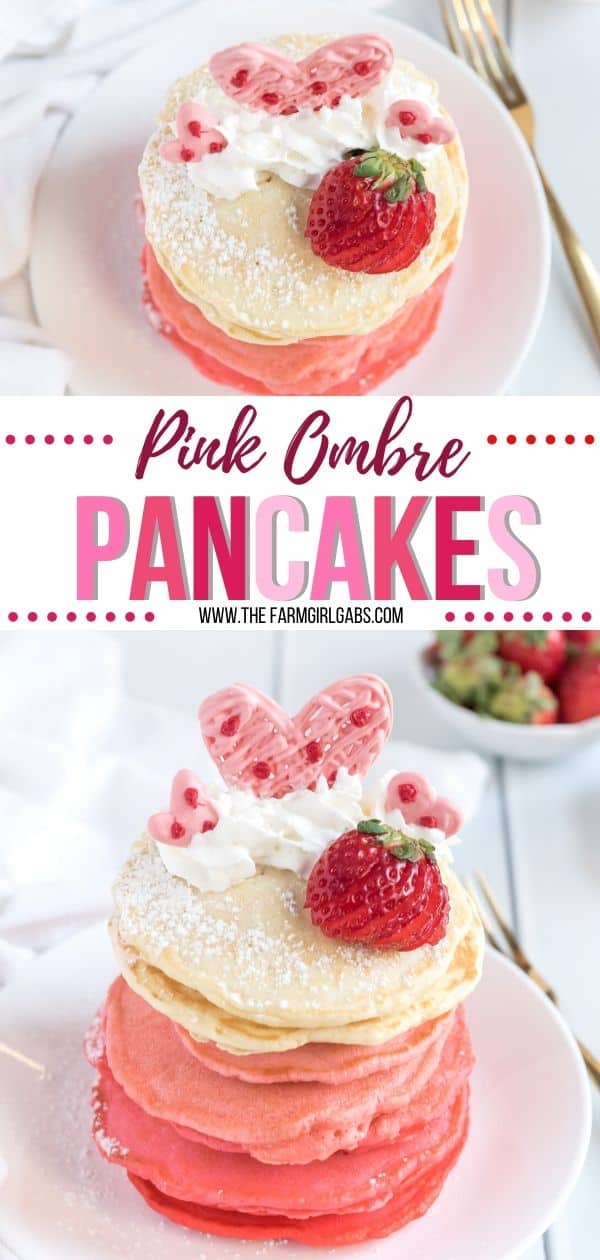 Pink Ombre Pancakes - The Farm Girl Gabs®