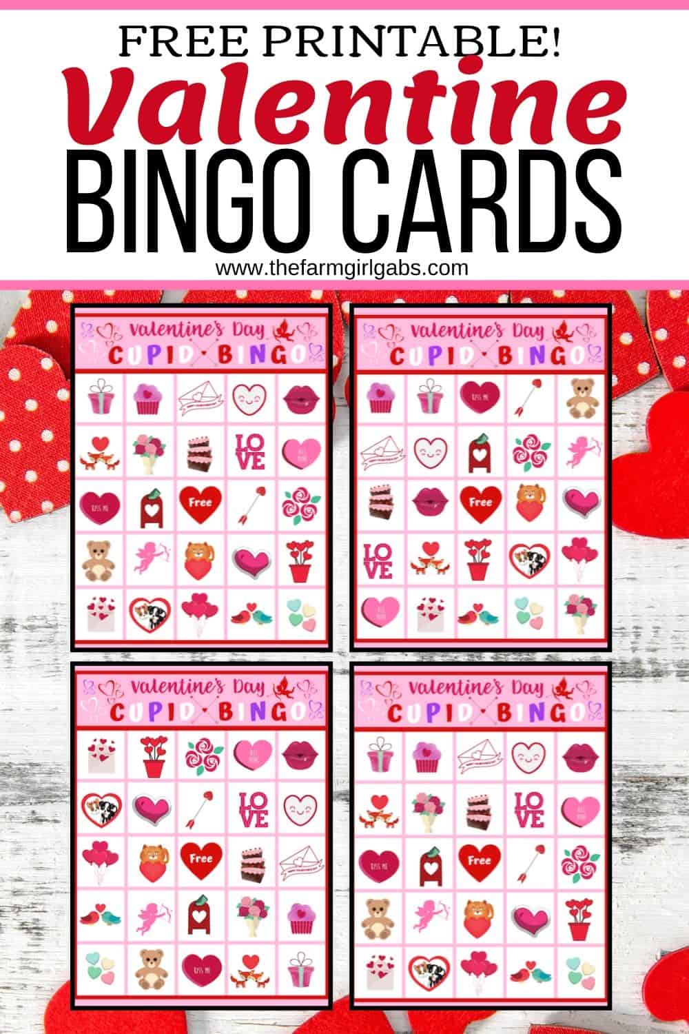 Valentine's Day Cupid Bingo - The Farm Girl Gabs®