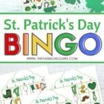 These free printable St. Patrick's Day Bingo cards are fun for kids to play at home or classroom parties. Download these bingo cards today for some St. Patrick's Day fun! #stpatricksdaycraft #stpatricksdaygame #freeprintable