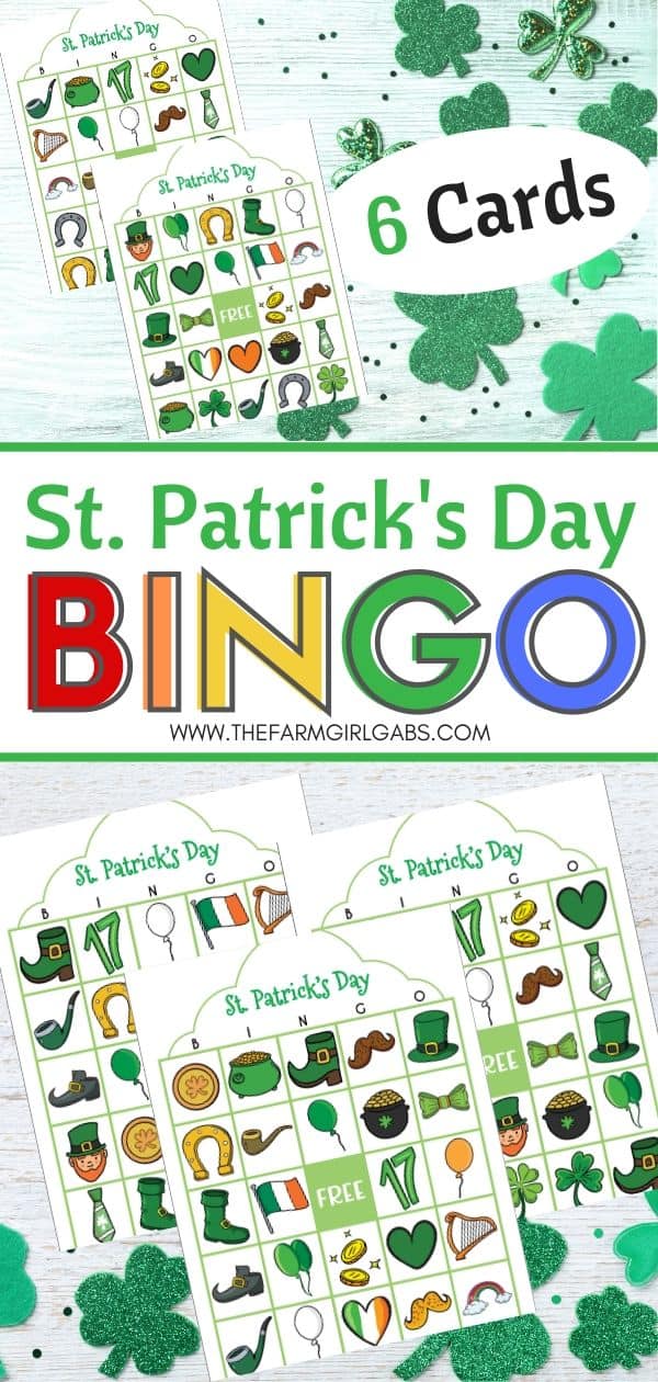 Free Printable St. Patrick's Day Bingo - The Farm Girl Gabs®
