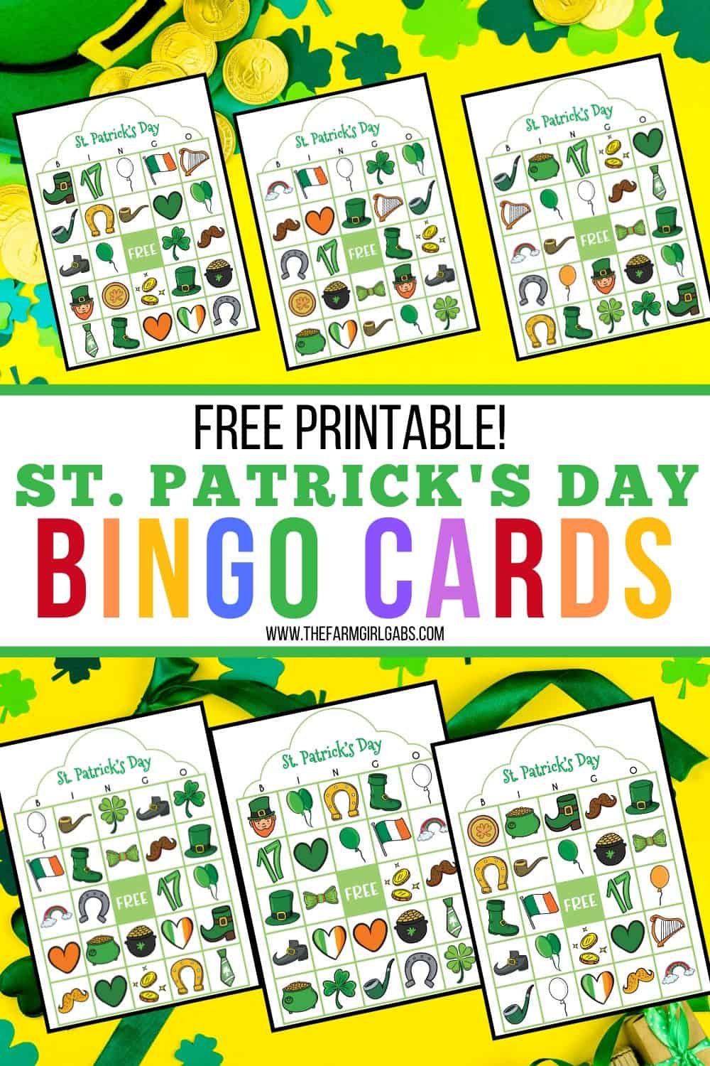 Free Printable St. Patrick's Day Bingo - The Farm Girl Gabs®