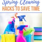 Save hours on your spring cleaning with these 10 Spring Cleaning Hacks. These cleaning shortcuts will save your hours and leave your house sparkling clean.