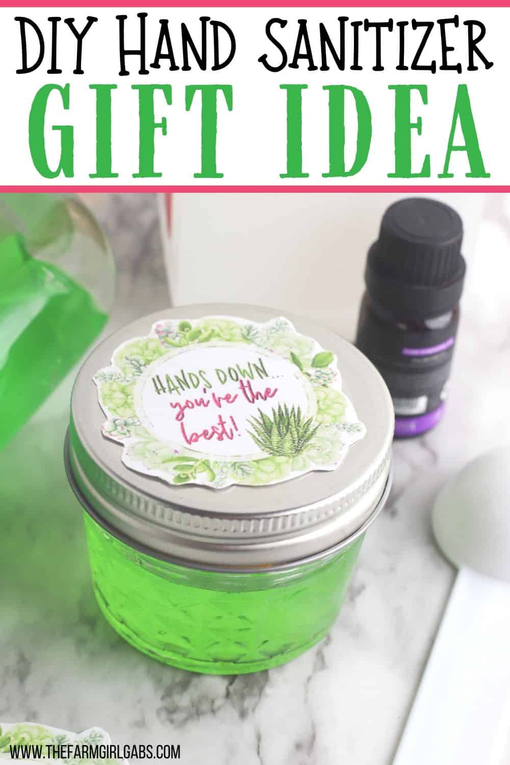 Can't leave home with the hand sanitizer. This DIY Hand Sanitizer Gift idea is an easy make-at-home version that you can give to family and friends. Top with a free printable label. Make your own antibacterial hand gel with this easy DIY recipe. #handsanitizer #easyDIY #spaday