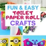 Did you stock up on toilet paper because of the coronavirus? These Easy Toilet Paper Roll Crafts for kids are a great way to recycle the toilet paper rolls.