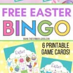 Free Easter Bingo Printable Game Cards are fun activity kids to play at home, church or classroom parties. Download these bingo cards today for some Easter fun! #EasterBingo #EasterGame #KidsCraft