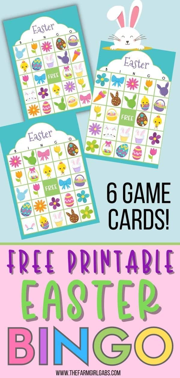 Free Easter Bingo Printable Game Cards - The Farm Girl Gabs®
