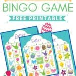Free Easter Bingo Printable Game Cards are fun activity kids to play at home, church or classroom parties. Download these bingo cards today for some Easter fun! #EasterBingo #EasterGame #KidsCraft